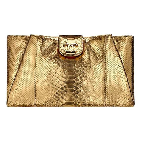 chanel python clutch price